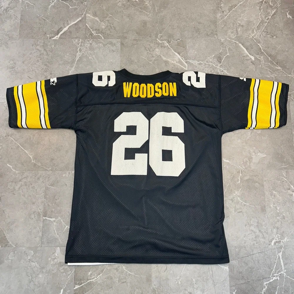 Vintage Starter Pittsburgh Steelers Jersey Mens 2XL Rod Woodson Reversible NFL